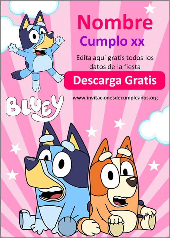 Bluey Age 3 - Tarjeta de cumpleaños oficial de Bluey Age 3, tarjeta Bluey  de 3 años